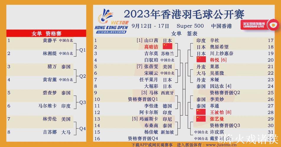 中国香港公开赛首日 国羽五胜两负开局 中国香港公开赛首日 国羽五胜两负开局